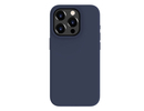 Evelatus Premium Mīksta pieskāriena silikona aizmugures maks-apvalks priek&scaron; iPhone 15 Pro Max Pusnakts zila