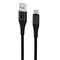 Ilike ICT01 Izturīgs TPE USB uz USB-C (Type-C) Universāls Ātrs 3.1A Uzlādes kabelis 1m Melns