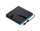 CP WU3 Plāns Ārējais USB 3.0 CD / DVD Rom Disku Rakstītājs / Lasītājs ar USB Vada baro&scaron;anu Melns